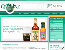 Tablet Screenshot of globalpak.net